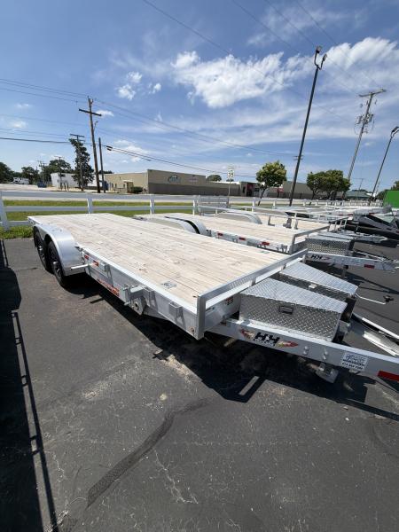 New H&H Trailers 82x20 Aluminum Electric Tilt Speed Loader Car Hauler 10K