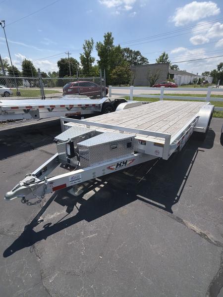 New H&H Trailers 82x20 Aluminum Electric Tilt Speed Loader Car Hauler 10K
