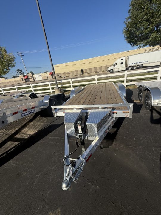 New H&H Trailers 82x18 Aluminum Electric Tilt Speed Loader Car Hauler, 7K