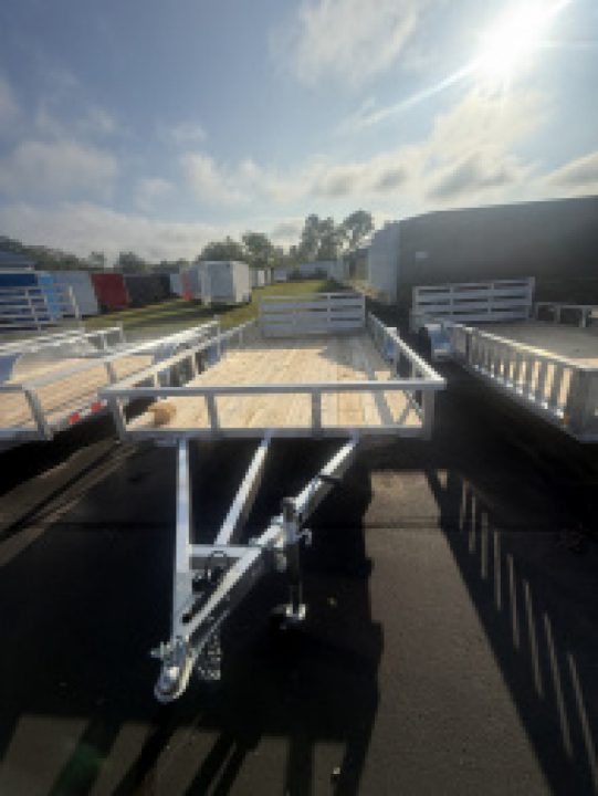 New 2025 H&H Trailers 82x14 Aluminum Rail Side Utility Trailer, 3K Idler