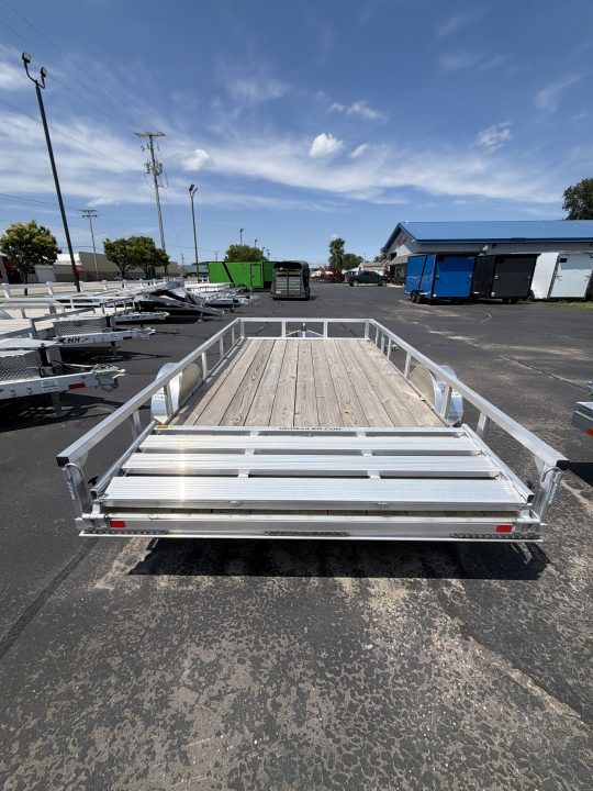 New 2025 H&H Trailers 82x14 Aluminum Rail Side Utility Trailer, 3K Idler