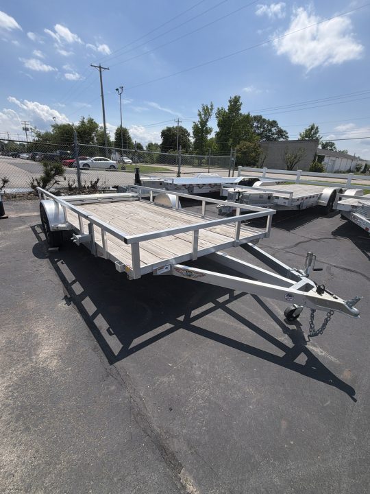 New 2025 H&H Trailers 82x14 Aluminum Rail Side Utility Trailer, 3K Idler