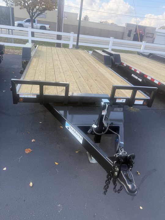 New 2026 Elk River 7 x 20 Wood Deck Equipment Trailer 14K