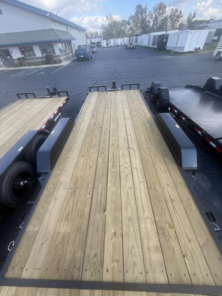 New 2026 Elk River 7 x 20 Wood Deck Equipment Trailer 14K