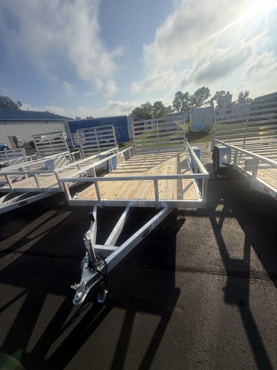 New 2025 7 X 14 Single Axle Aluminum Utility Trailer 3.5K