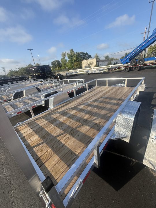 New 2025 7 X 14 Single Axle Aluminum Utility Trailer 3.5K