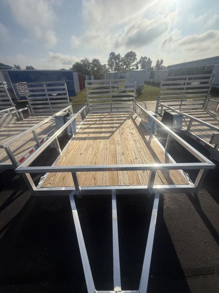New 2025 7 X 14 Single Axle Aluminum Utility Trailer 3.5K