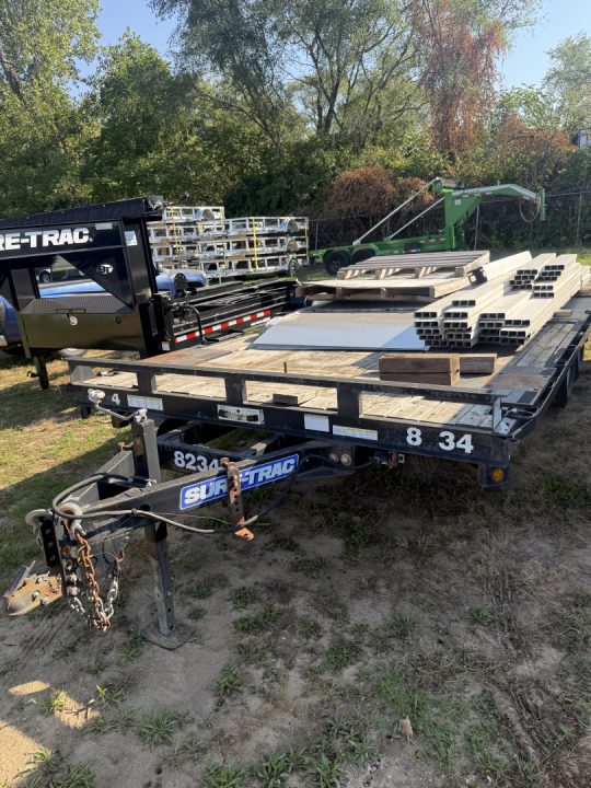 Used 2014 Sure-Trac 8.5 x 20 Low Profile Deckover Flatbed 10K