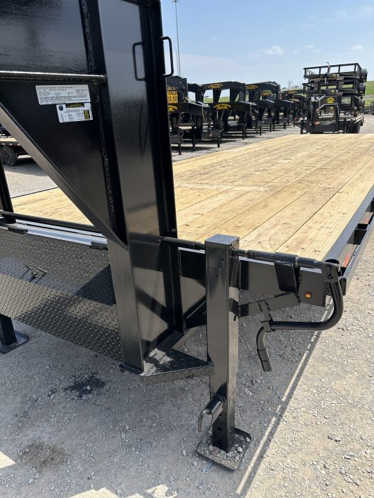 New 2026 Road Boss 25' Tandem Dual Gooseneck Flatbed Equipment Trailer