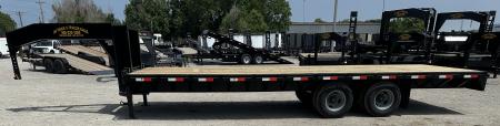New 2026 Road Boss 25' Tandem Dual Gooseneck Flatbed Equipment Trailer