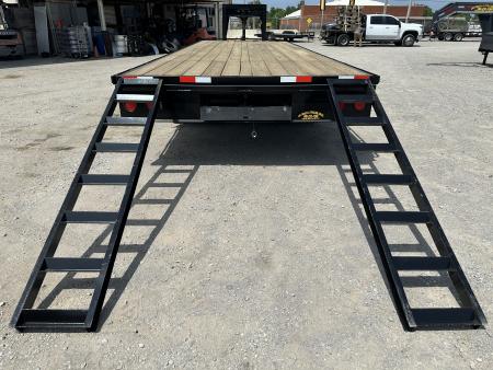 New 2026 Road Boss 25' Tandem Dual Gooseneck Flatbed Equipment Trailer