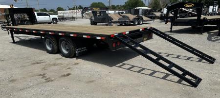 New 2026 Road Boss 25' Tandem Dual Gooseneck Flatbed Equipment Trailer