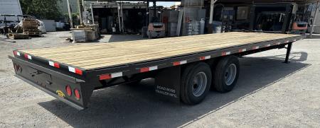 New 2026 Road Boss 25' Tandem Dual Gooseneck Flatbed Equipment Trailer