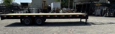 New 2026 Road Boss 25' Tandem Dual Gooseneck Flatbed Equipment Trailer