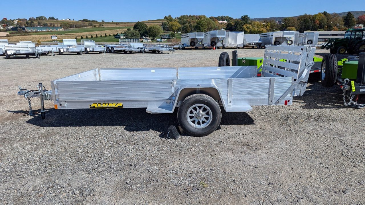 New 2027 Aluma 6'9" x 12 Heavy SR Utility Trailer w/ 4400# Braking Axle!!!
