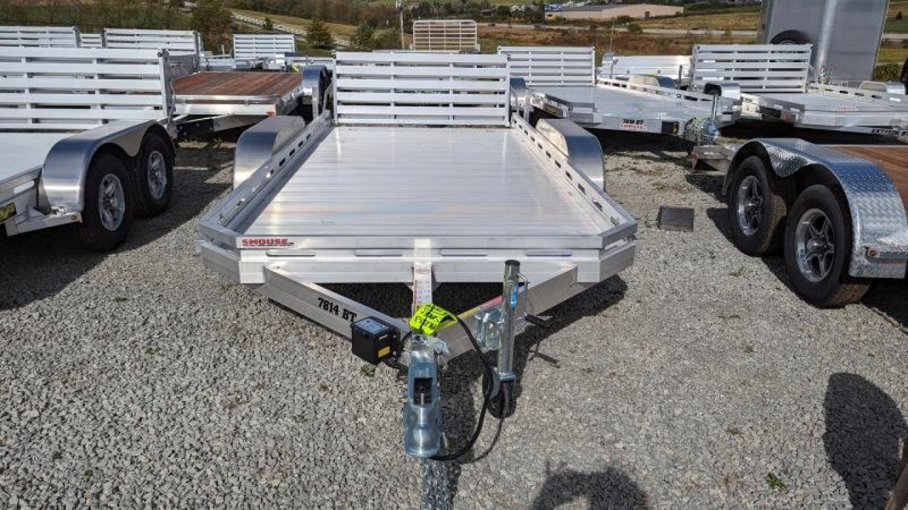 New 2027 Aluma 6'6 x 14' Tandem Utility Trailer w/ Bi-Fold Gate