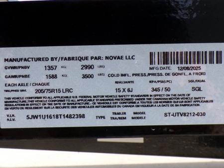 New 2026 Sure-Trac UTV8212 Utility Trailer