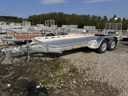 New 2027 Aluma 6'6  x 16' Tandem Axle Utility Trailer w/ Underbody Ramps