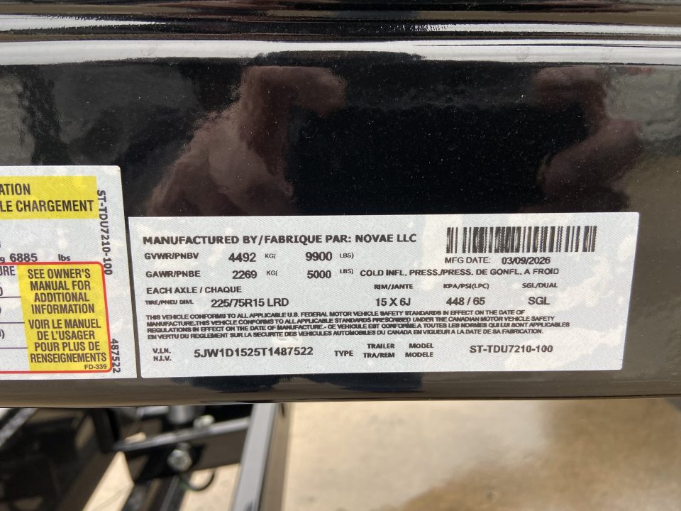 New Sure-Trac 6X10 SD LP TELE DUMP Trailer