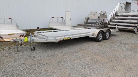 New 2027 Aluma 6'6" x 20' Tandem Utility Trailer w/ Pull Out Ramps