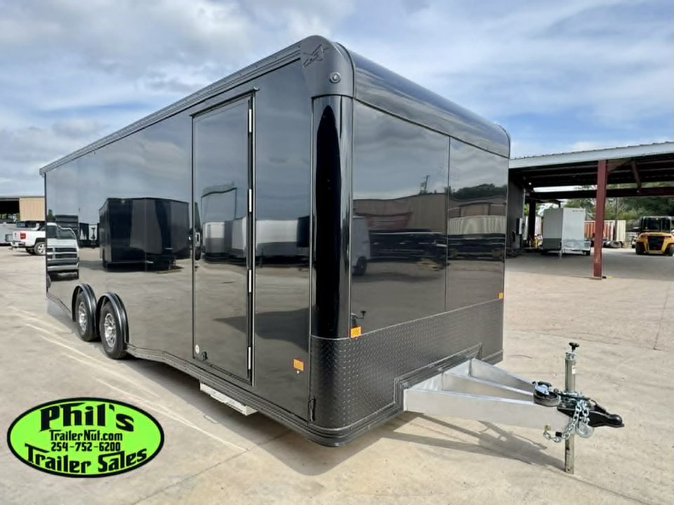New 2026 E-Z Hauler 8.5X24 ALUMINUM CAR HAULER WITH FULL ESCAPE DOOR Car / Racing Trailer