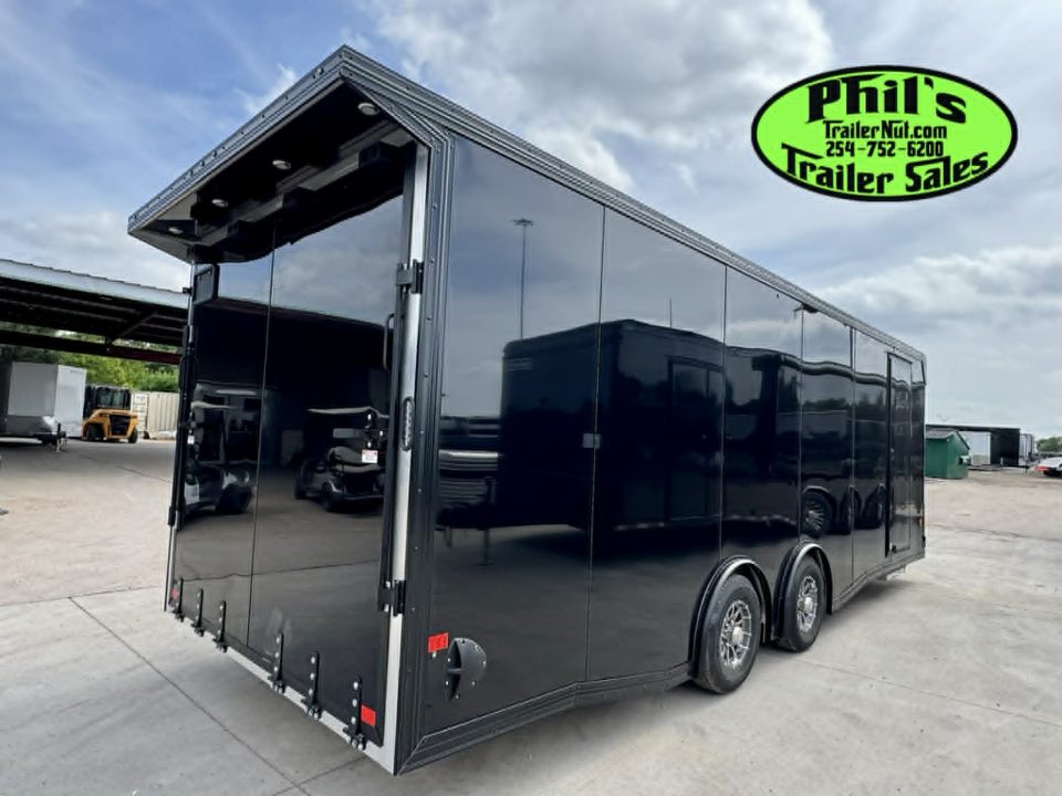 New 2026 E-Z Hauler 8.5X24 ALUMINUM CAR HAULER WITH FULL ESCAPE DOOR Car / Racing Trailer
