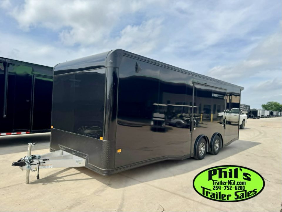New 2026 E-Z Hauler 8.5X24 ALUMINUM CAR HAULER WITH FULL ESCAPE DOOR Car / Racing Trailer