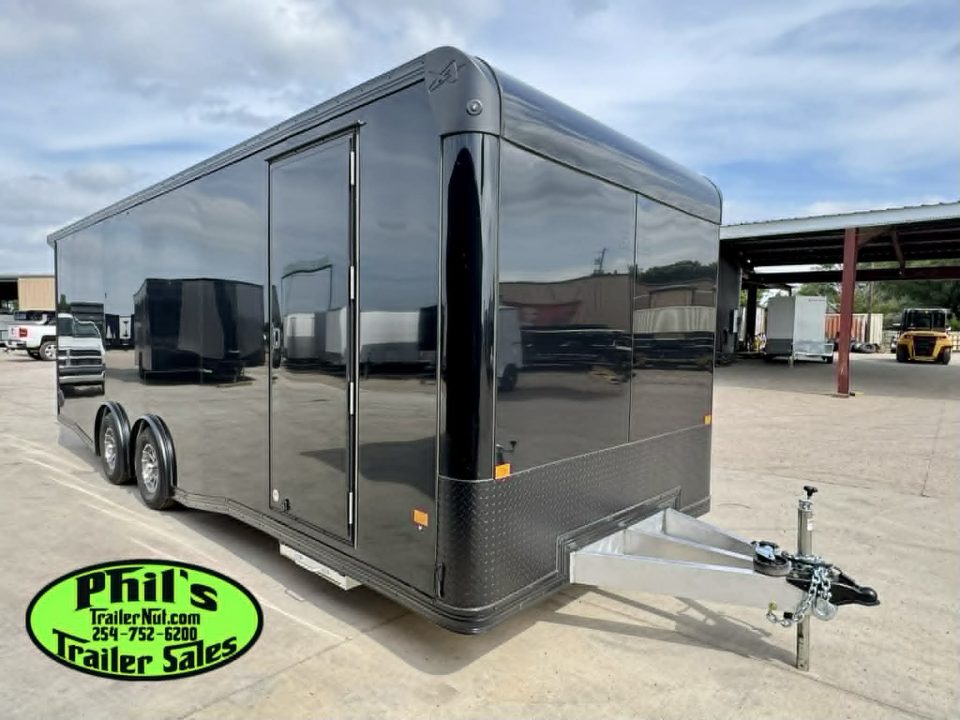 New 2026 E-Z Hauler 8.5X24 ALUMINUM CAR HAULER WITH FULL ESCAPE DOOR Car / Racing Trailer
