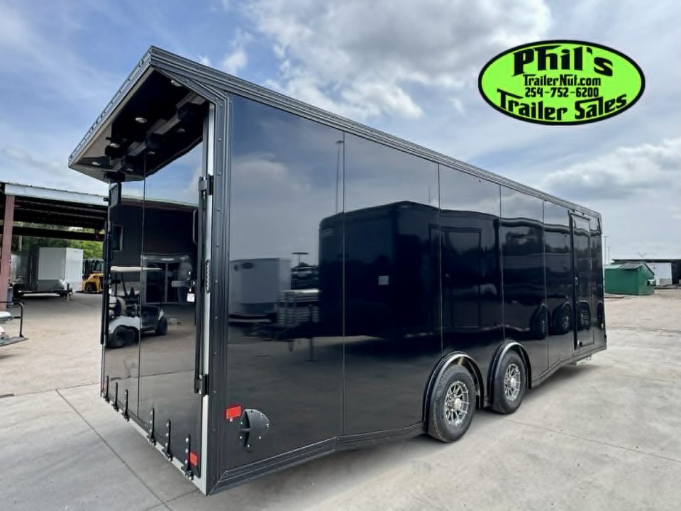 New 2026 E-Z Hauler 8.5X24 ALUMINUM CAR HAULER WITH FULL ESCAPE DOOR Car / Racing Trailer