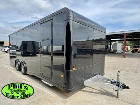 New 2026 E-Z Hauler 8.5X24 ALUMINUM CAR HAULER WITH FULL ESCAPE DOOR Car / Racing Trailer