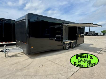 New 2026 E-Z Hauler 8.5X24 ALUMINUM CAR HAULER WITH FULL ESCAPE DOOR Car / Racing Trailer
