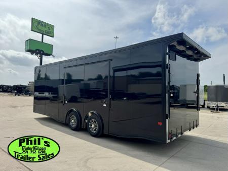 New 2026 E-Z Hauler 8.5X24 ALUMINUM CAR HAULER WITH FULL ESCAPE DOOR Car / Racing Trailer