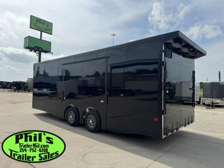 New 2026 E-Z Hauler 8.5X24 ALUMINUM CAR HAULER WITH FULL ESCAPE DOOR Car / Racing Trailer