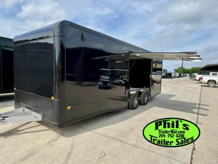 New 2026 E-Z Hauler 8.5X24 ALUMINUM CAR HAULER WITH FULL ESCAPE DOOR Car / Racing Trailer
