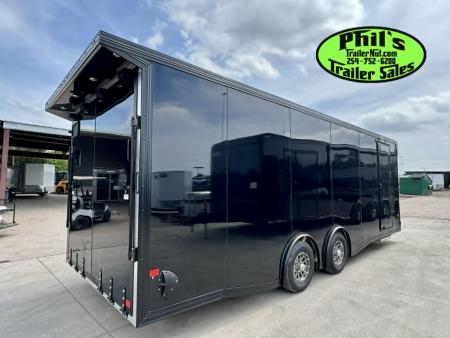 New 2026 E-Z Hauler 8.5X24 ALUMINUM CAR HAULER WITH FULL ESCAPE DOOR Car / Racing Trailer