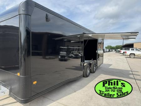 New 2026 E-Z Hauler 8.5X24 ALUMINUM CAR HAULER WITH FULL ESCAPE DOOR Car / Racing Trailer