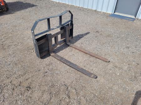 Used Skid Steer 48" Pallet Forks