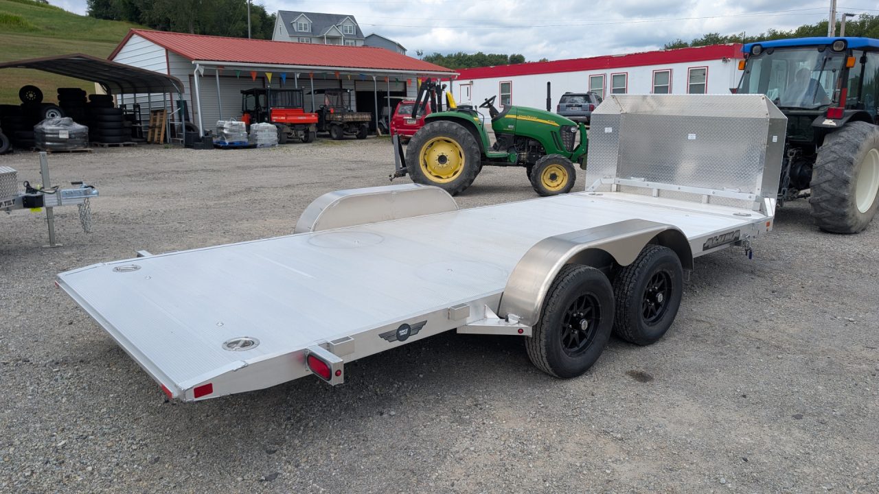 New 2027 Aluma 18' "Executive" Tilt Car Hauler w/ 20" Stationary + 18' Tilt (CAR HAULER)