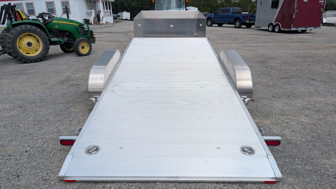 New 2027 Aluma 18' "Executive" Tilt Car Hauler w/ 20" Stationary + 18' Tilt (CAR HAULER)