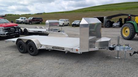 New 2027 Aluma 18' "Executive" Tilt Car Hauler w/ 20" Stationary + 18' Tilt (CAR HAULER)