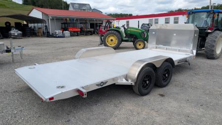 New 2027 Aluma 18' "Executive" Tilt Car Hauler w/ 20" Stationary + 18' Tilt (CAR HAULER)