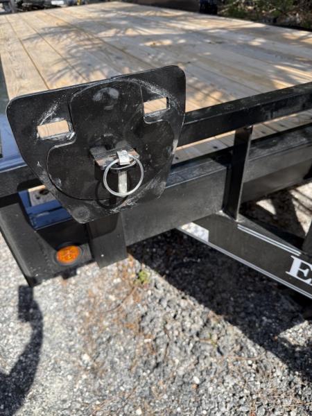 Used 2026 East Texas Trailers 2026 East Texas Trailers 7 X 20 Equipment Trailer with 14K Capacity and Spare Tire Mount with Heavy Duty Ramps and Storage Box Up Front Equipment Trailer