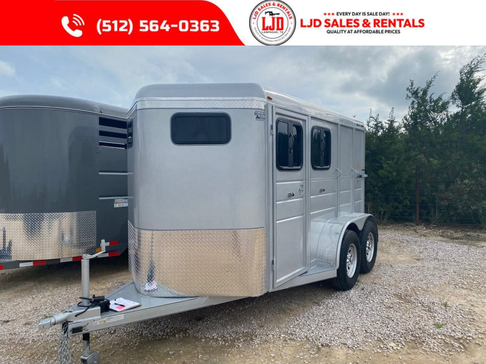 New 2026 Calico - 6'X13'X7' - 2 Horse Slant Trailer - Ranch King Pkg.