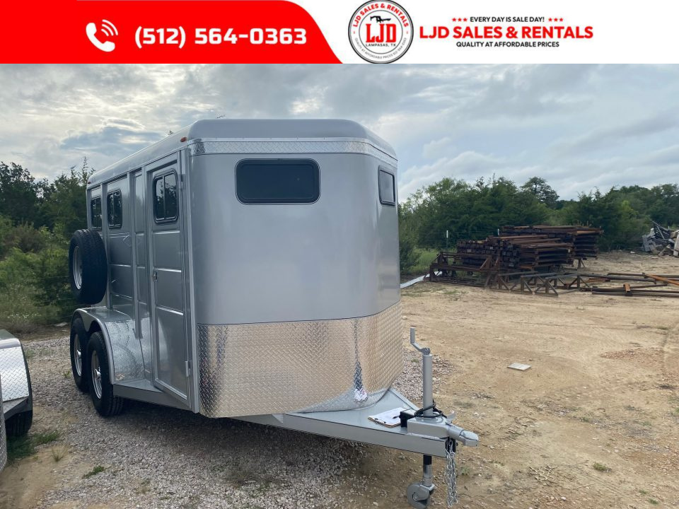 New 2026 Calico - 6'X13'X7' - 2 Horse Slant Trailer - Ranch King Pkg.