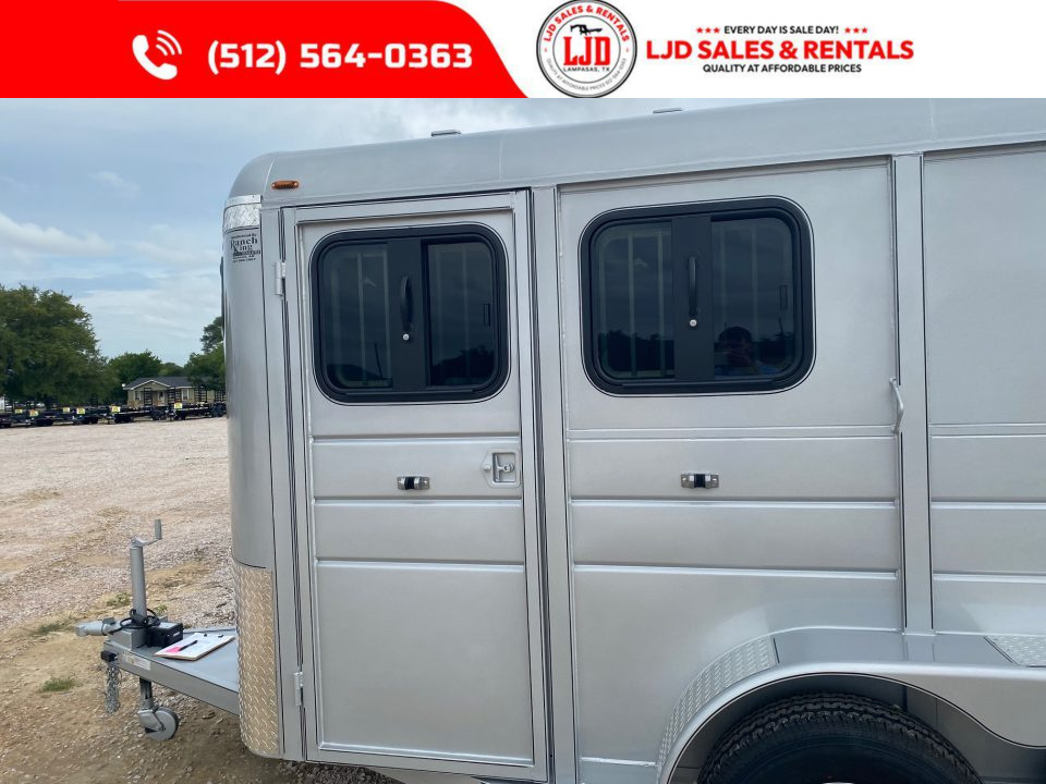 New 2026 Calico - 6'X13'X7' - 2 Horse Slant Trailer - Ranch King Pkg.