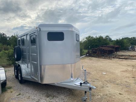 New 2026 Calico - 6'X13'X7' - 2 Horse Slant Trailer - Ranch King Pkg.