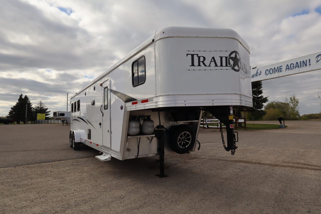 Used 2019 Bison 3 Horse LQ Trailer