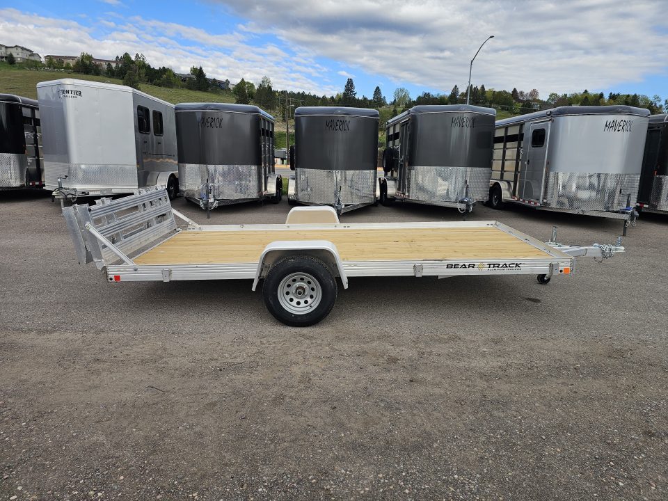 New 2025 Bear Track 80"x14' Aluminum Utility Trailer
