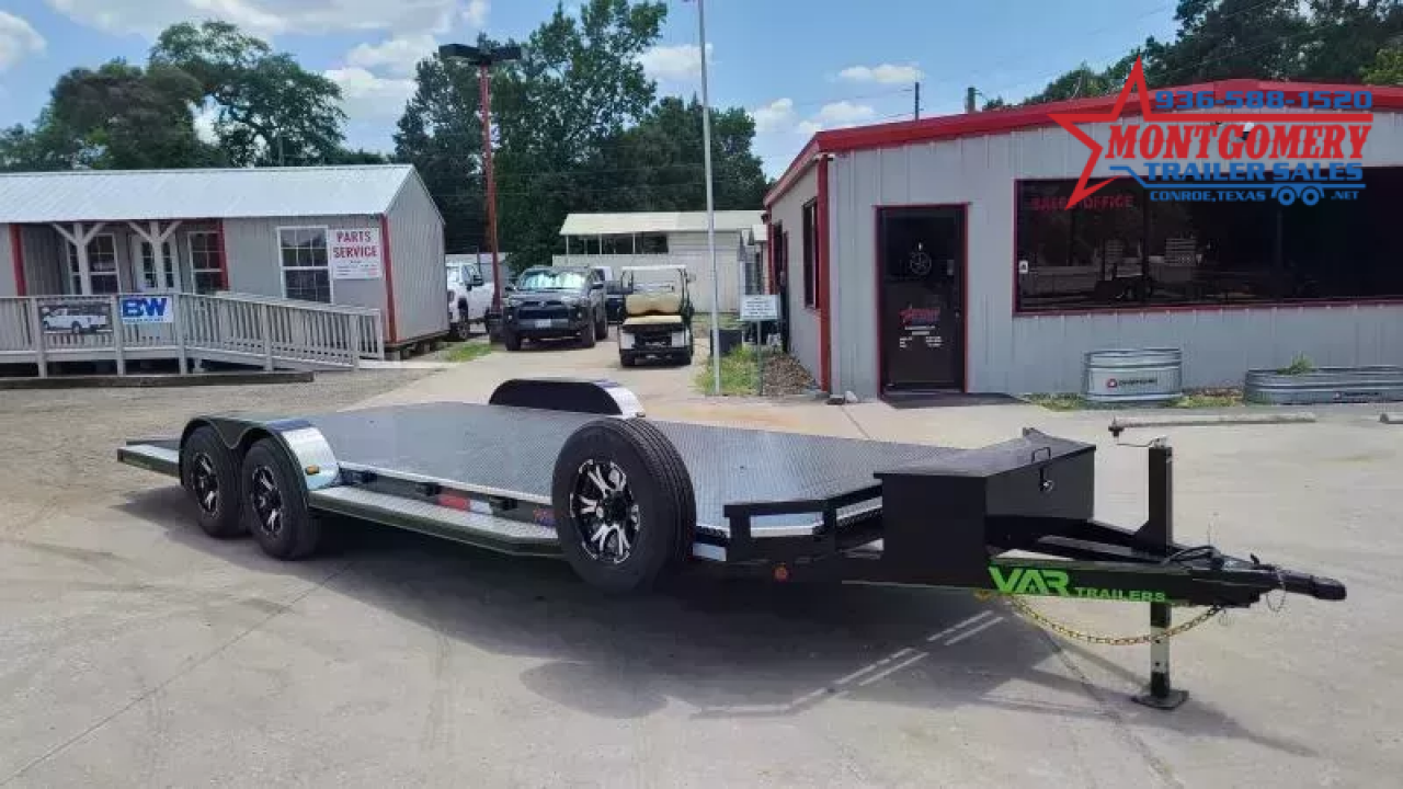 New 2026 VAR Trailers 20 FOOT STEEL FLOOR CAR HAULER WITH A 10,000lb GVWR