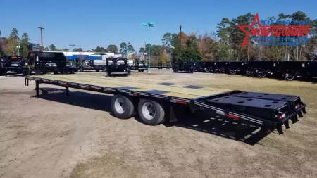 New 2026 Legend Trailers 32 FOOT (27+5) FLATBED GOOSENECK WITH 10K DUAL WHEEL TANDEM